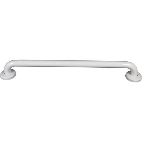AKW Epoxy Coated Stainless Steel Grab Rail 600mm Length - White