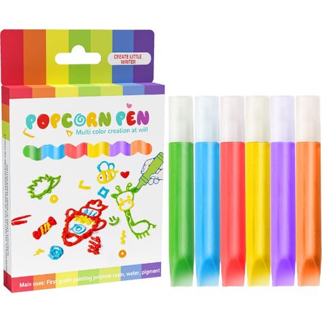 Feutres pour enfants, stylos à bulles 6 couleurs peinture 3D (1/5)