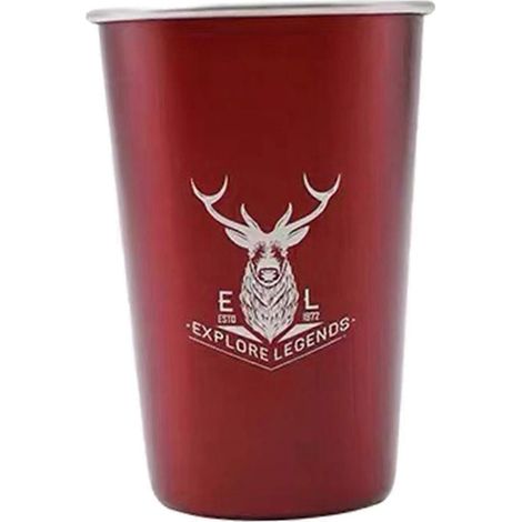 Gourde isotherme Delicacy Kitchen 500 ml en acier inoxydable incassable pour boissons froides, eau et thé glacé.-Red A (1/5)
