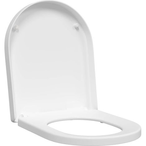 Siège de toilette Blanc 48 x 36,5 x 4,5 cm Polypropylène (1/5)