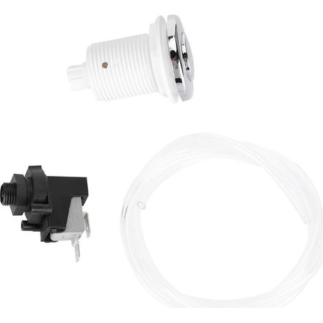 1 Bouton Poussoir Pneumatique Acier Inoxydable Interrupteur Air 250V Tuyau 1m Pour Spa Piscine Baignoire (1/5)