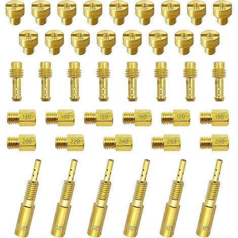 Kit de gicleurs pour carburateur Mikuni (gicleur principal et de ralenti) - 42 pièces - N100.604 VM28/486 VM4/042 VM22/210 (1/5)