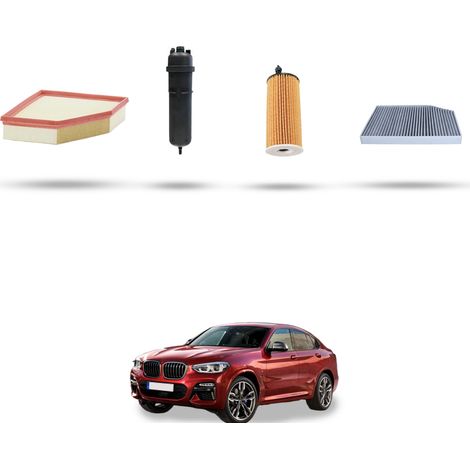 Kit tagliando 4 filtri compatibile con Bmw x4 (G02,F98) 20dx 120kw dal 2018 (1/5)