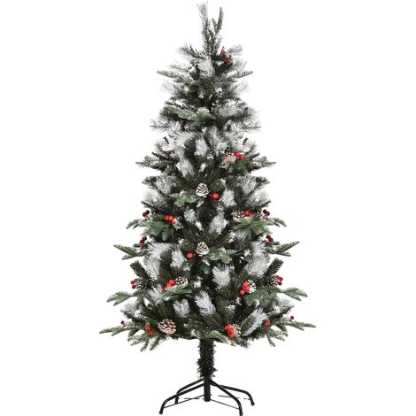 Árbol de Navidad artificial, diseño realista, fácil montaje, 1,5 m (1/5)