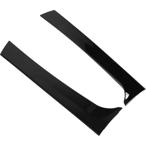 Aileron latéral arrière paire, spoiler wing canard splitter ABS noir brillant, remplacement pour MK2 2017+, garniture de custode. (1/5)