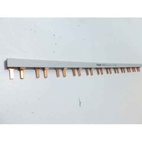 Barre pont 2P lang 10mm² 24m - CONNEXION HAGER KB263C (1/4)