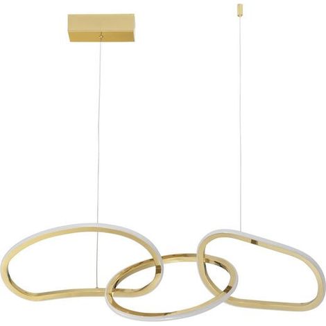 [GEBRAUCHT] B-Ware Nova Luce Pendelleuchte Hängeleuchte LED Gold GIRISH Warmweiß dimmbar 41 W Lampe (1/2)