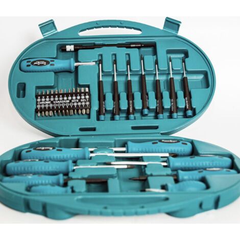 Set Cacciaviti E Punte Kit 42 Pezzi Chrome Vanadium Con Cacciavite Di Precisione - (1/4)