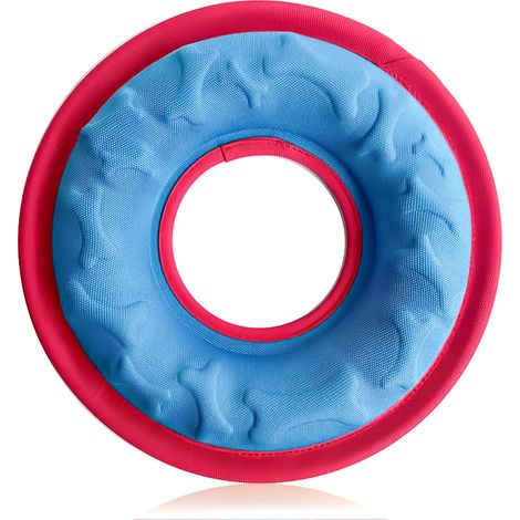 Frisbee pour chien - Disque flottant imperméable pour jeux aquatiques et gamelles convertibles - Jouet en nylon durable pour attraper facilement - Entraînement et alimentation en plein air (1/5)