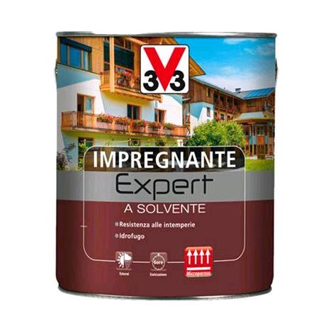 V33 Impregnante a Solvente Linea Expert Colore Noce Antico 750 ML