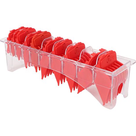Guide Comb Professionnel pour Coupe de Cheveux - Compatible avec Tondeuses (10 Guides de Coupe + Boîte de Rangement) (1/5)