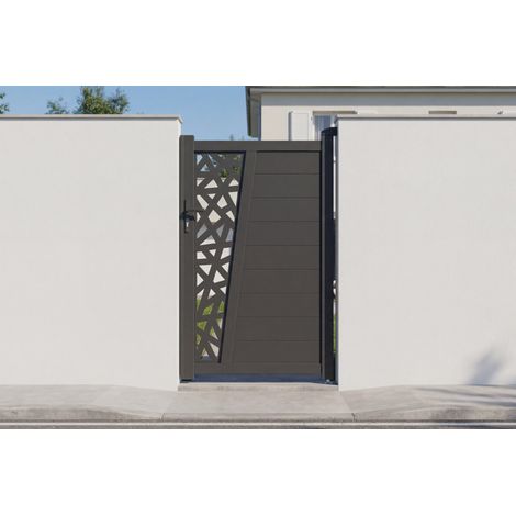Tor 1m CERVINA RUIVO H.160cm graues Aluminium