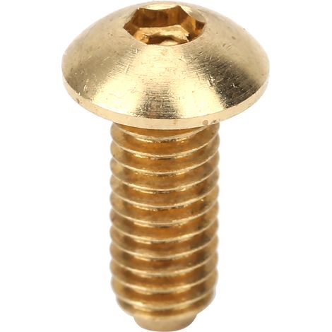 Vis à tête cylindrique creuse semi-circulaire en cuivre pur M4, M410 mm (1/5)