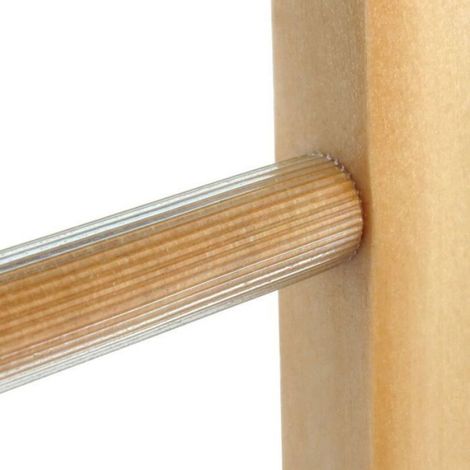 3 cintres à pantalons en bois Avec 4 barres à pantalons antidérapantes 38cm Cintres en bois naturel (1/4)