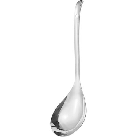 Louche En Acier Inoxydable - Passoire Intégrée Pour Friture Et Égouttage - Manche Ergonomique Avec Trou De Suspension - Ustensile De Cuisine Durable (1/5)