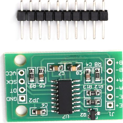 5 Stück HX711 Zweikanal-24-Bit-Wägesensor, hochpräzises Drucksensormodul, Zubehör (1/5)