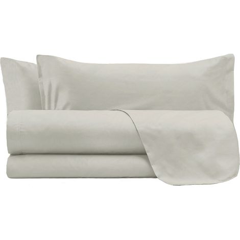 Set Lenzuola Matrimoniale Sopra Sotto e 2 Federe Linea Water Washed Sabbia