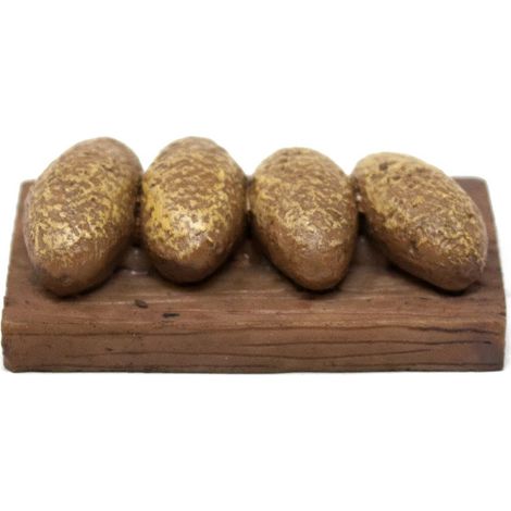 Tagliere con Pane 5x3x1,5 cm in Resina 11287