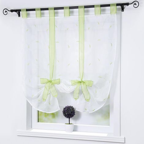 RGE Rideau romain avec cordon LxH60x140cm vert, 1pcs (1/5)