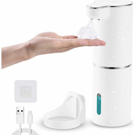 Automatic wall-mounted soap dispenser, 300 ml, touchless with infrared sensor (white) (1/5)