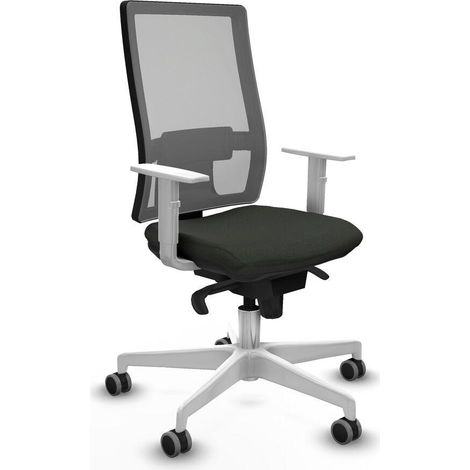 Piqueras y Crespo Horna Silla de oficina negra ergonómica (1/3)