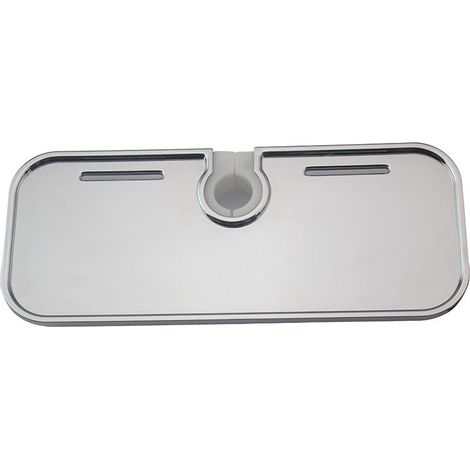 Mensola doccia bassa porta oggetti x asta 22-25-32 mm cromo (1/3)