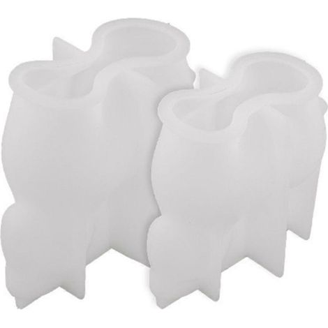 Moule en silicone 3D pour bougies, pendentifs DIY, moule de moulage pour pâtisserie artisanale, fabrication de bijoux, résine, décoration. (1/4)