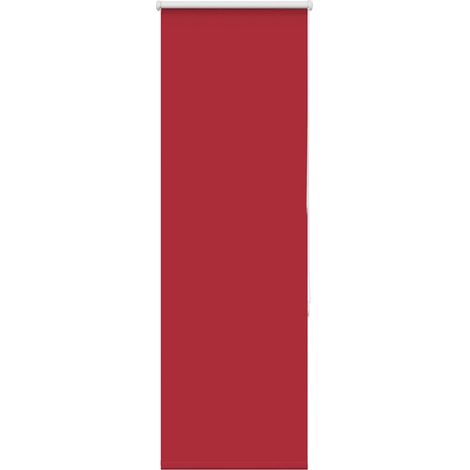 Store enrouleur occultant rouge largeur du tissu 35,7 cm