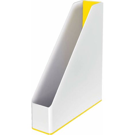Leitz Revistero Wow Dual A4 Plástico Amarillo/Blanco (1/3)
