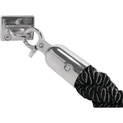 Corde torsadée pour barrière - Noire -  Bolero