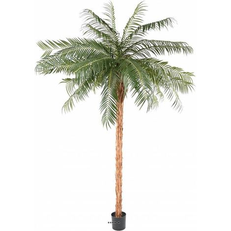 Palmier Phoenix artificiel finition Luxe H 260 cm très belle tête - dimhaut: H 260 cm - couleur: Vert