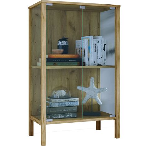 Glasvitrine Jensol mit ESG Glas stehend