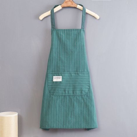 Set di 2 grembiuli da cucina, color caffè e verde, grembiuli impermeabili regolabili con 2 tasche per uomo e donna, ideali per cucinare, fare giardinaggio, lavorare al ristorante o per il barbecue. (1/3)