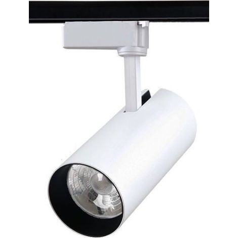 EASYCOMFORT Projecteur LED sur rail COB 30W haute puissance, lumière blanche chaude 3000K, éclairage moderne pour centre commercial et supermarché (1/5)