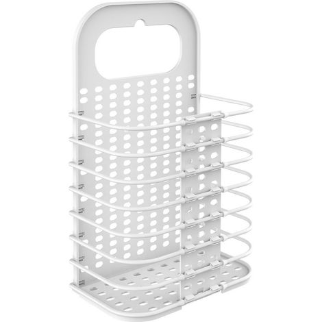 Cesto porta biancheria pieghevole ed appendibile in plastica (1/5)