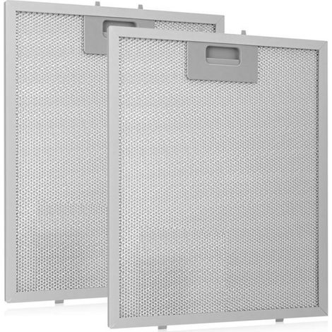 Filtres à graisse métalliques pour hotte aspirante - 320 x 260 mm - Lot de 2 - 5 plis en aluminium - Universels - Lavables au... (1/5)