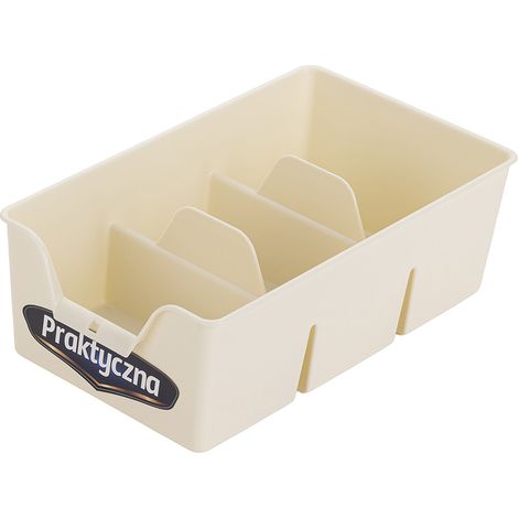 ORGANIZADOR DE PLÁSTICO S 22X13.5X7.5CM CREMA - BEN