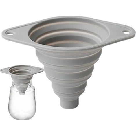 Petit Entonnoir En SiliconePliable Et Flexible ÀGrand Ouverture Pour Ustensiles De Cuisine En Silicone,Entonnoir pour Cuisine Quotidienne et Conserves (1/5)