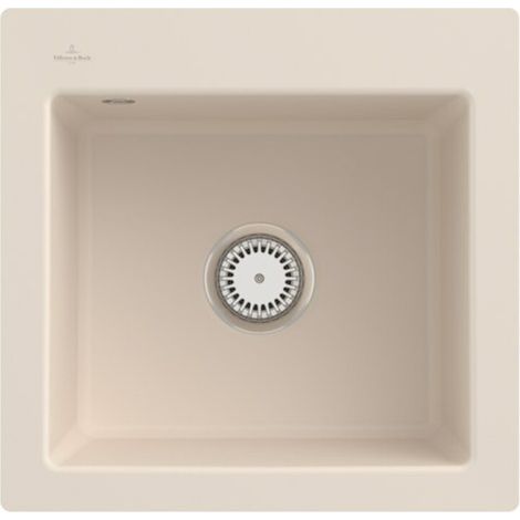 VB flächenbündige Spüle Subway 50 S flat 33151F 490x475mm re-eckig Ivory cplus (1/2)