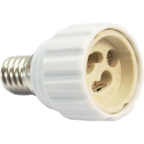 Adaptador lámparas GU10 a E14