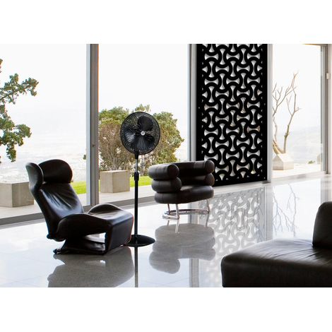 SNAKE - Panneau ajouré en PVC - Brise-soleil - Couleur : noir - Dimension : 50x150 cm