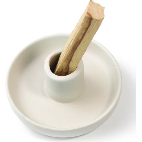 1 Porte-encens, Bois Palo Santo, Récupérateur de cendres, Céramique, Support incliné, Yoga, Méditation, Maison (1/5)