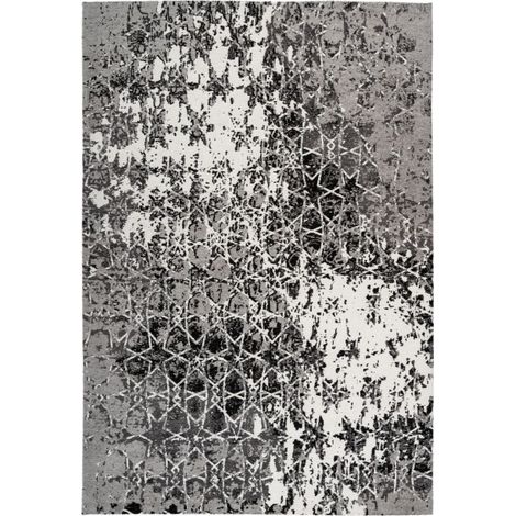 Tapis Vintage à Poils Courts "Iglesia" Gris 200 x 290 cm (1/4)