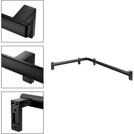 KE Dusch-u. Wannenhandlauf AXESS 35011, r. 650/850mm sw matt (1/5)
