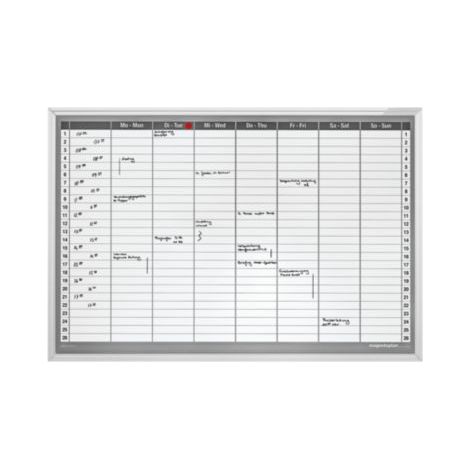 magnetoplan® Wochenplaner-Set - 7-Tage-Woche - BxH 920 x 625 mm Infotafel (1/4)