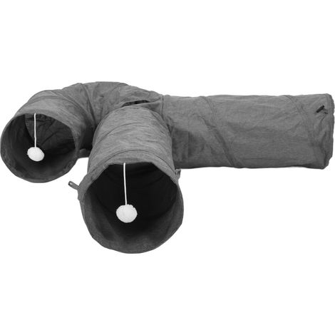 Tunnel pour chat à 3 voies, sûr, durable, résistant aux déchirures et pliable, idéal pour les exercices quotidiens des chatons (1/5)