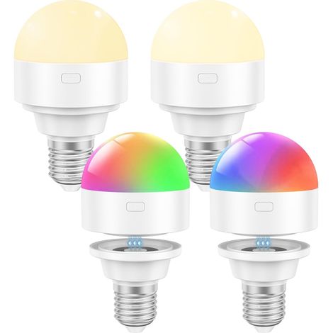 Oumida Ampoule Rechargeable Chargeur magnétique sans fil et USB C avec Telecommande, E27 LED Ampoule à batterie amovible 3W 2000mAh pour lampes de table, lampes d'extérieur (4)