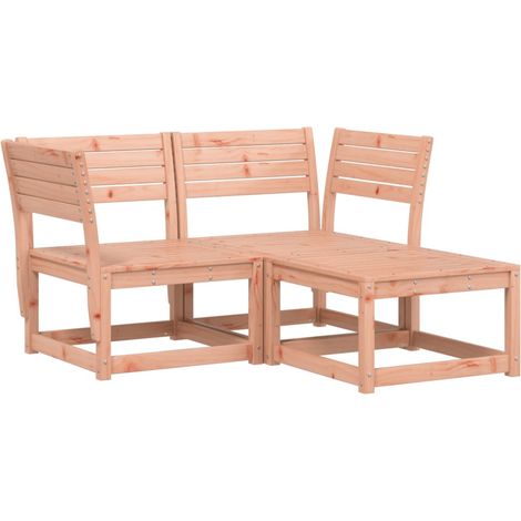Maison Exclusive - 3-tlg. Garten-Sofagarnitur Massivholz Douglasi