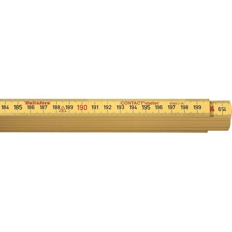 0-35-320 Mesure Pliante 2 M X 15 Mm En Synthétique Fabriqué En France - Surface Anti-Reflets (1/3)