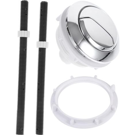 Bouton Poussoir Double Chasse Abs Argenté (1/5)